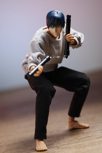 Custom 1/12 Clothing for Jujutsu Kaisen Toji Fushiguro (Romankey / VToys Body)