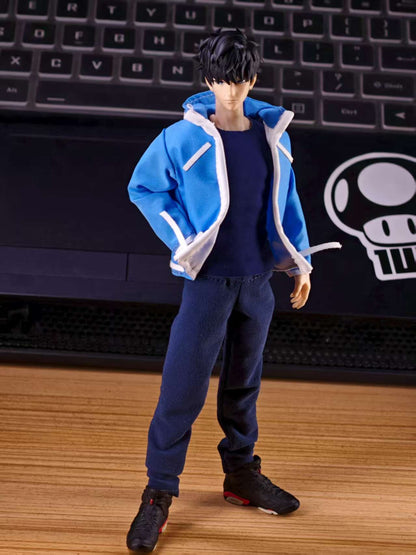 Custom 1/12 Clothing for Solo Leveling Sung Jinwoo (Vtoys Body)