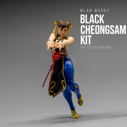 Custom 1/12 Clothing for Whale Studio Fighting Girl Chun Li