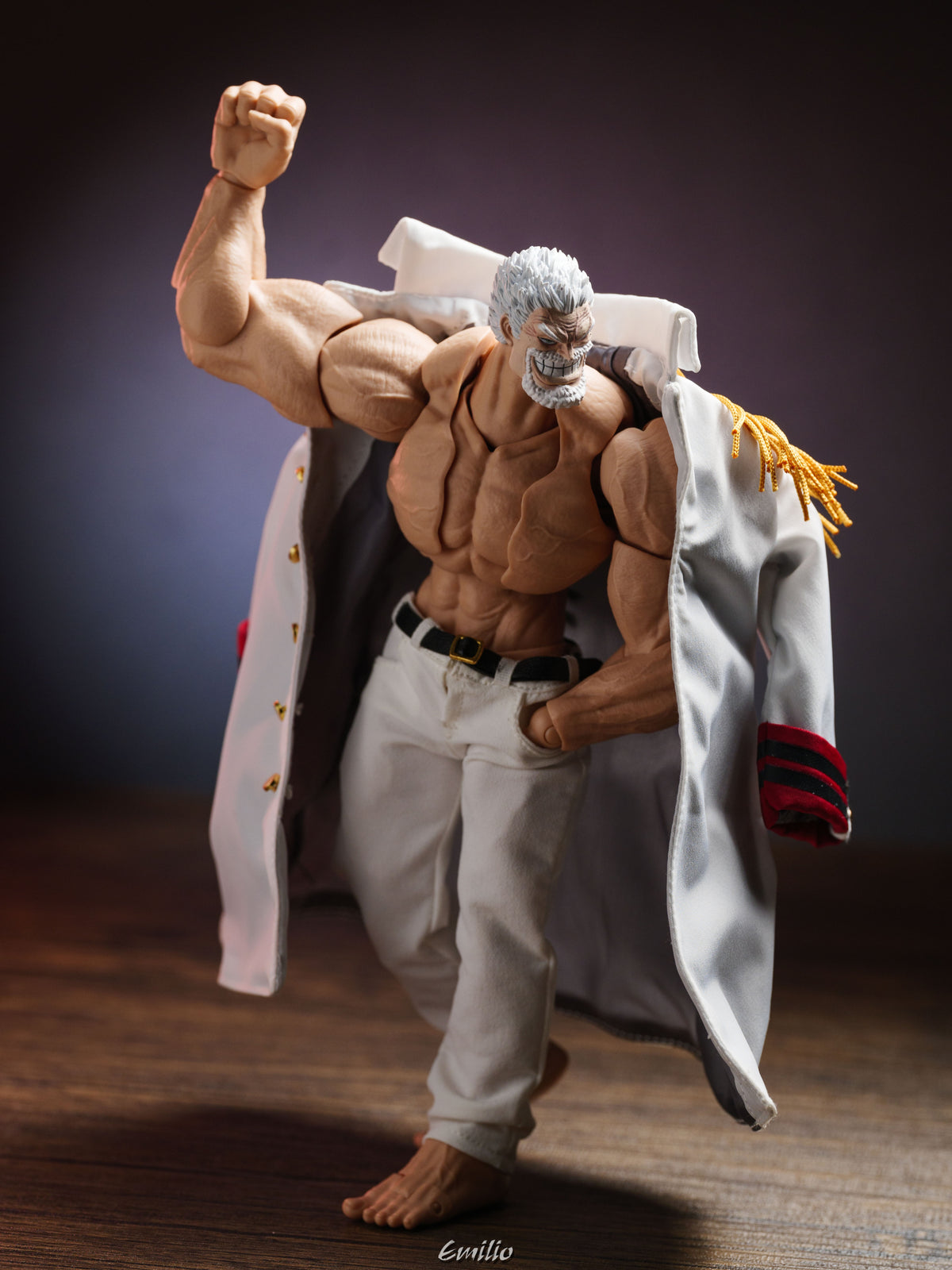 Custom 1/12 Clothing for One Piece Marine Vice Admiral Monkey D. Garp (Romankey Big Guy Body)