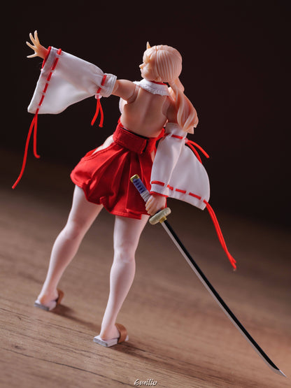 Custom 1/12 Clothing for Cowl Product Oni Girl Kimono