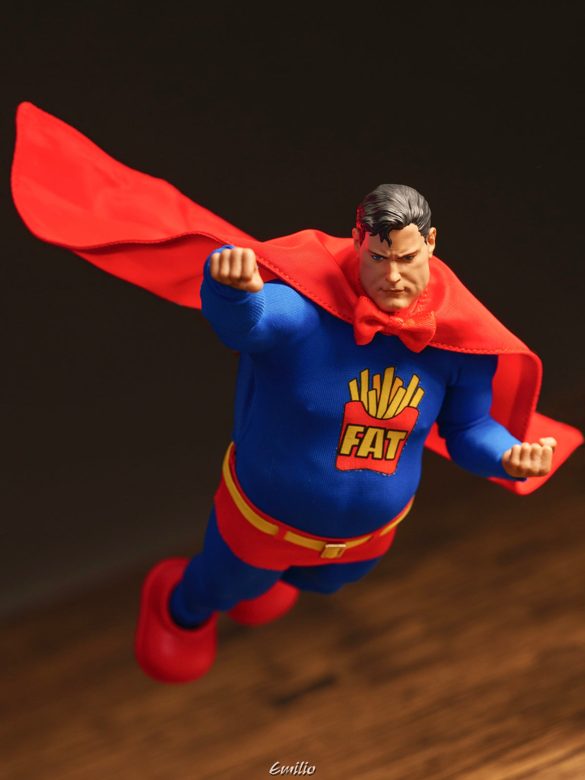 Custom 1/12 Clothing for superman (Notaman Fat Body)