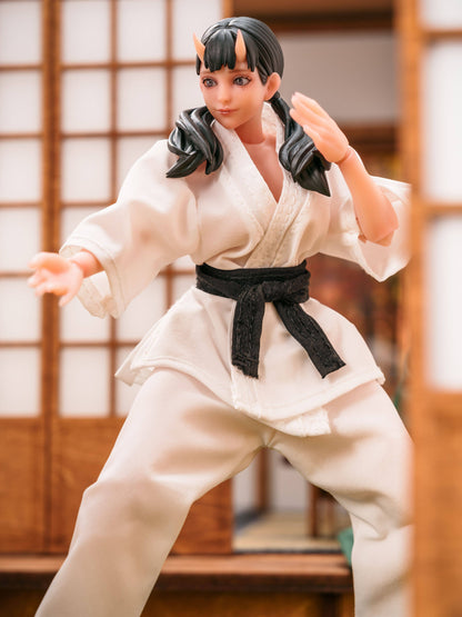 Custom 1/12 Clothing for Judo Uniform on Cowl Product Oni Girl