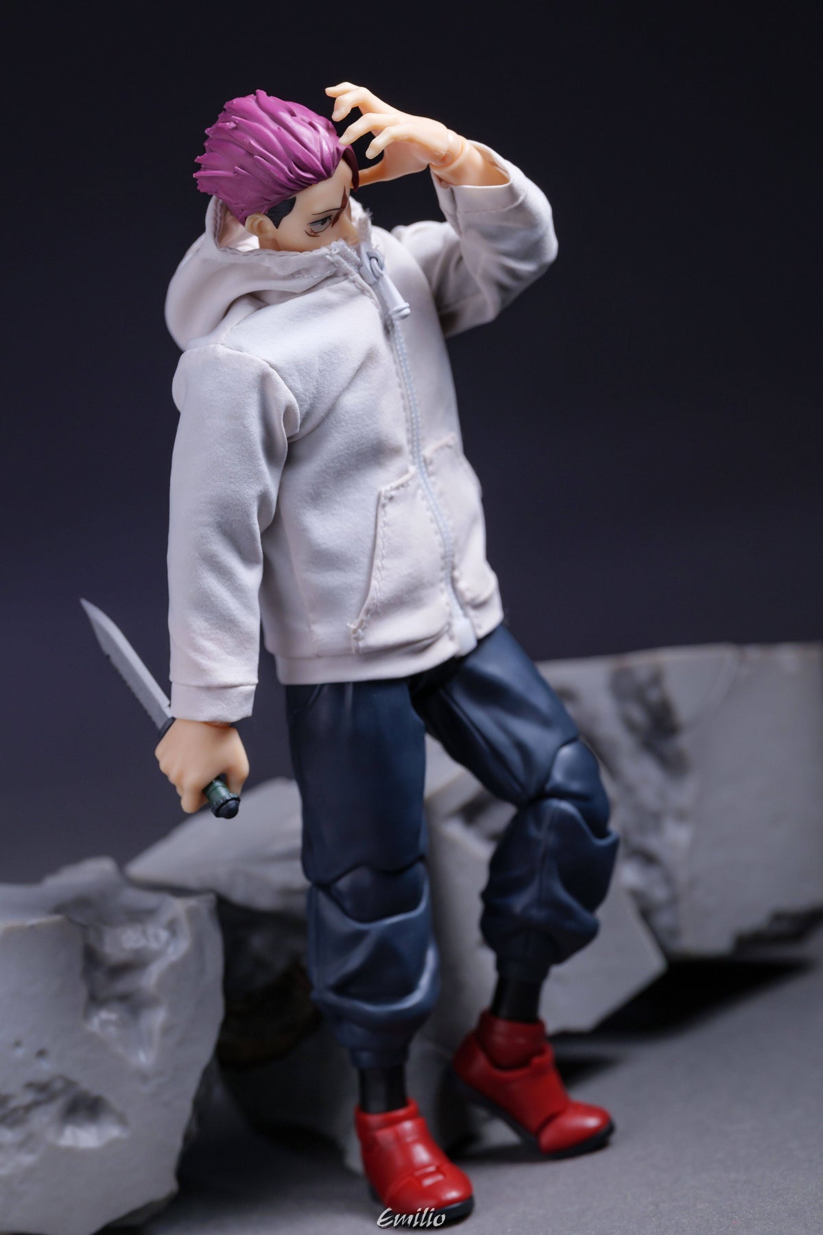 Custom 1/12 Clothing for SHF Jujutsu Kaisen Yuji Itadori