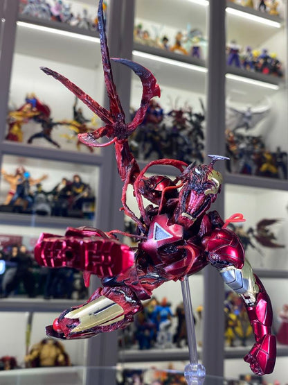 Customs Revoltech Amazing Yamaguchi Carnage + Iron man action Figure