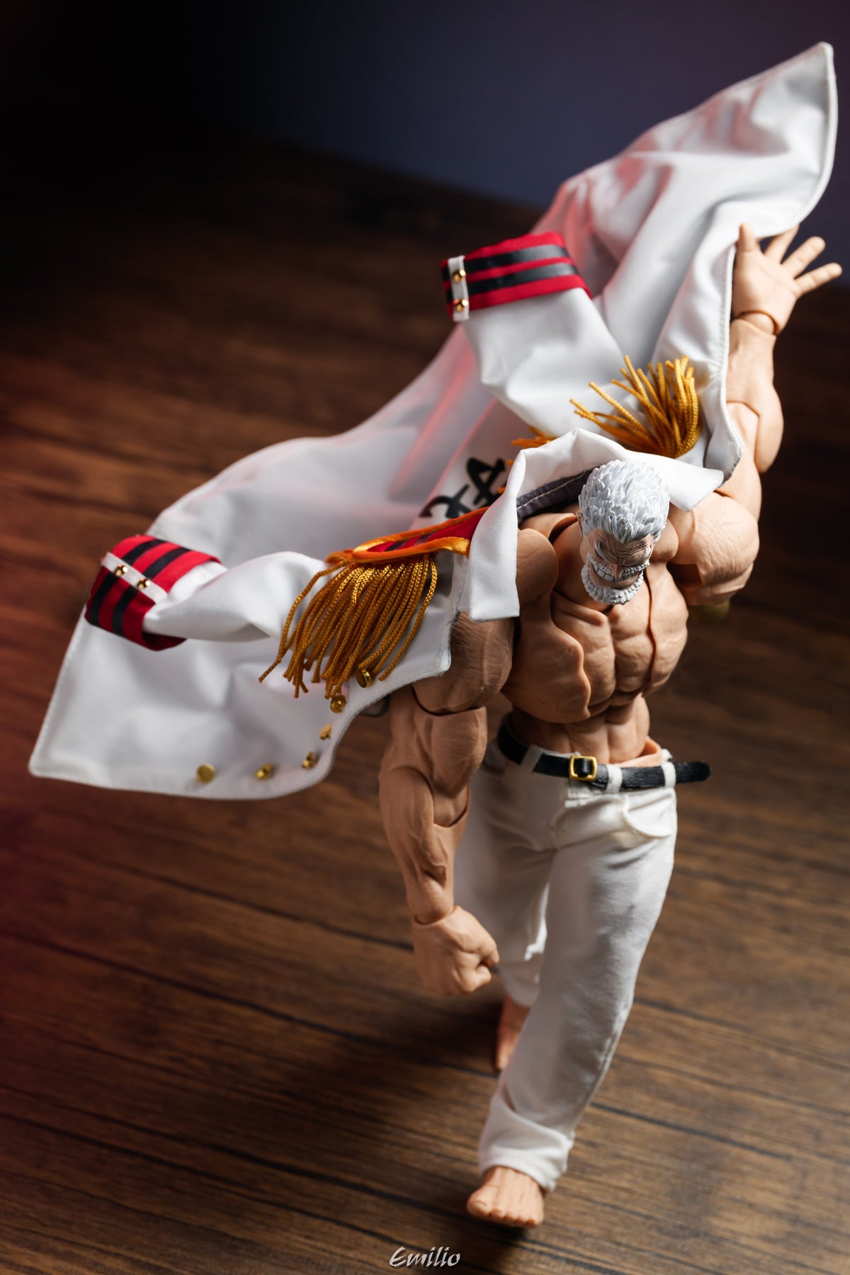 Custom 1/12 Clothing for One Piece Marine Vice Admiral Monkey D. Garp (Romankey Big Guy Body)