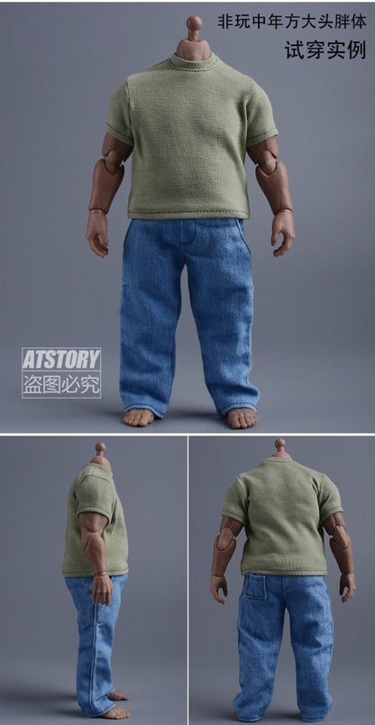 Custom 1/12 Clothing Accessories Top for 1/12 Scale Strong Body