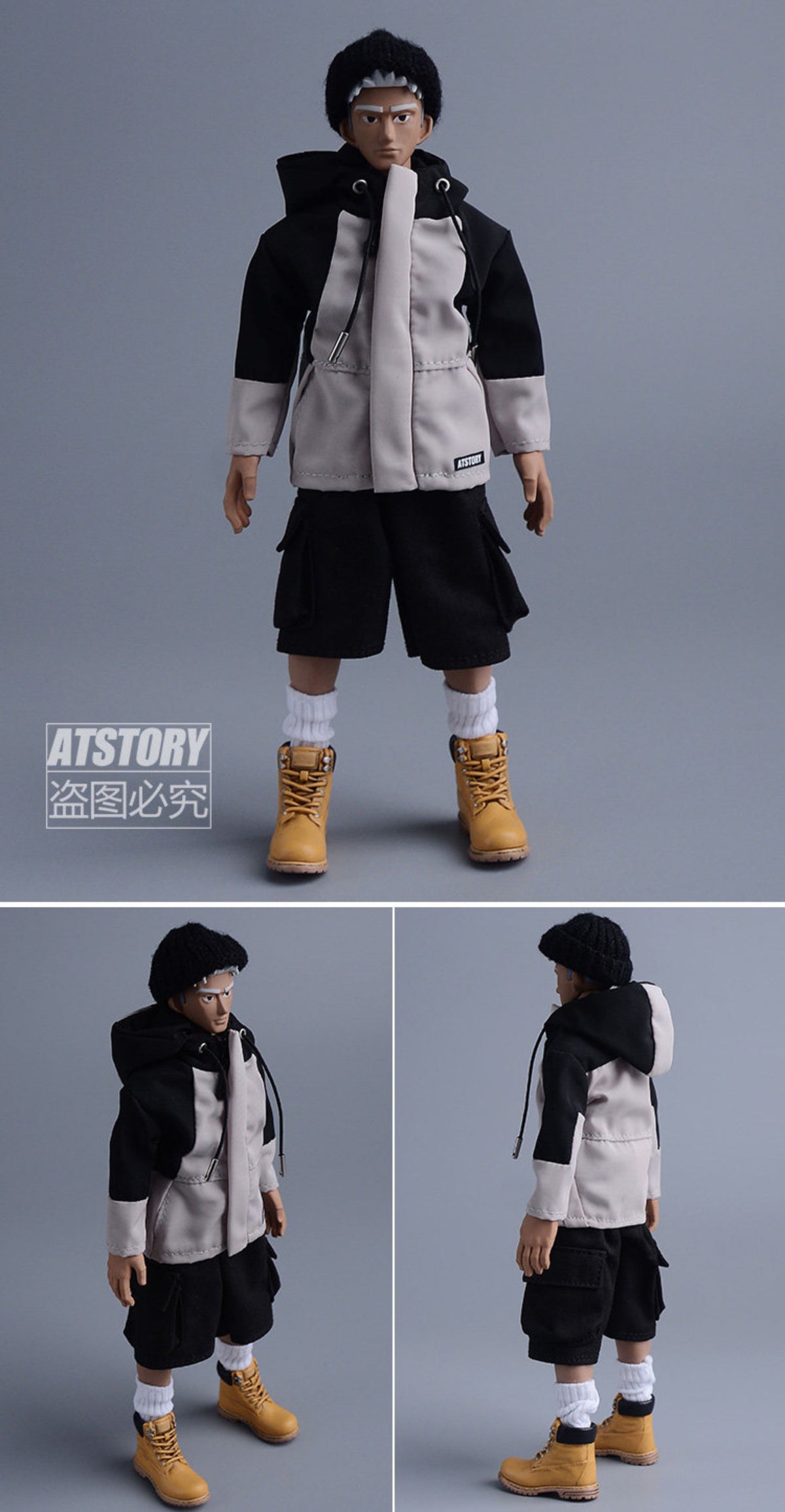 Custom 1/12 Clothing Accessories Slouchy Beanie for 1/12 scale action figures