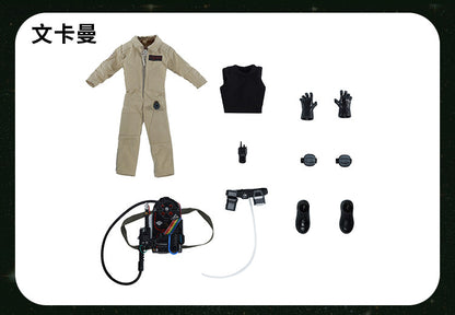 Custom 1/12 Clothing Accessories for Mythic Legions Skeletons Ghostbusters