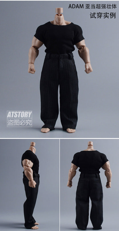 Custom 1/12 Clothing Accessories Pants for 1/12 Scale Strong Body