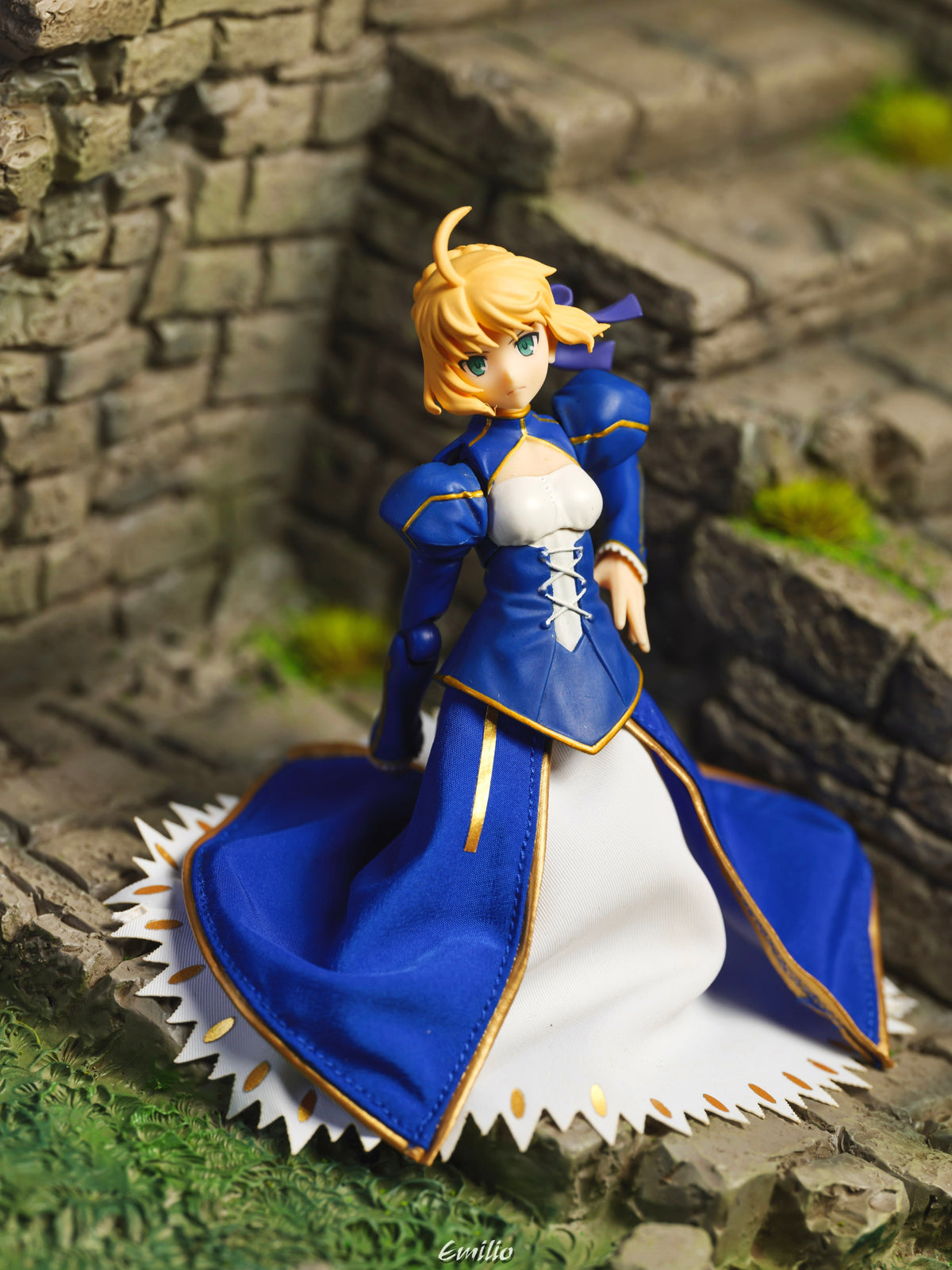 Custom 1/12 Clothing Skirt for Figma Saber