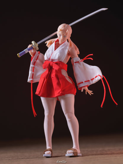 Custom 1/12 Clothing for Cowl Product Oni Girl Kimono