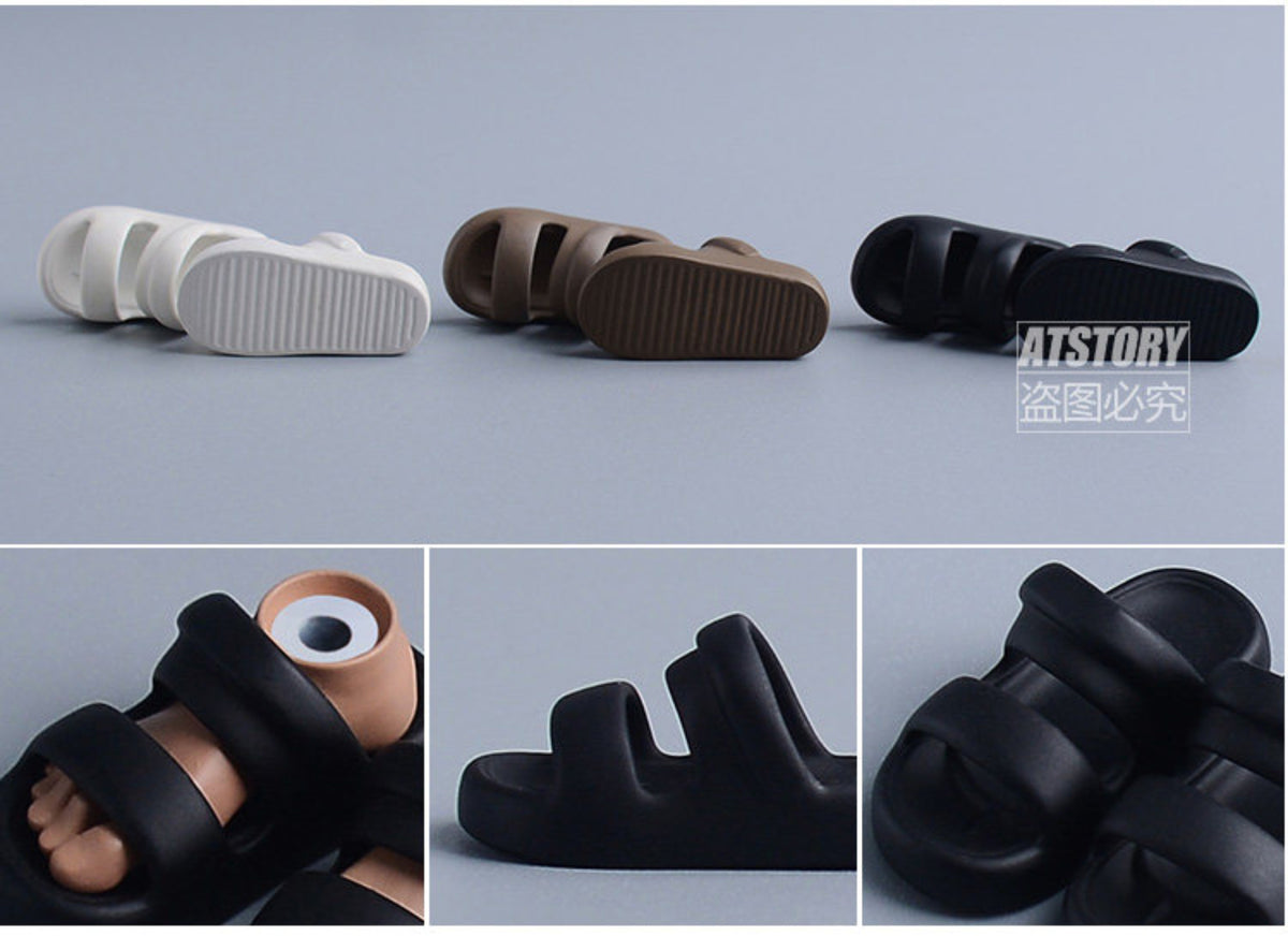 Custom 1/12 Clothing Accessories Slippers for 1/12 Scale Action Figure