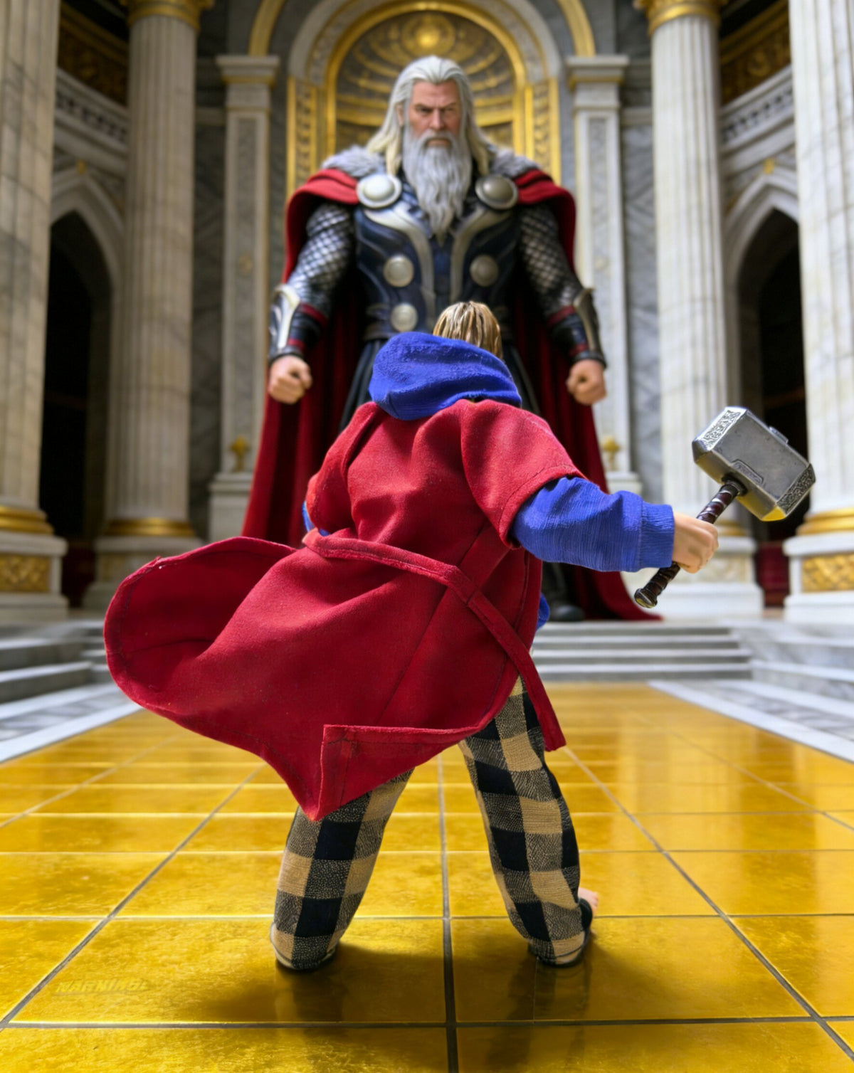 Custom 1/12 Clothing for Avengers Endgame Fat Thor (Notaman Fat Body)