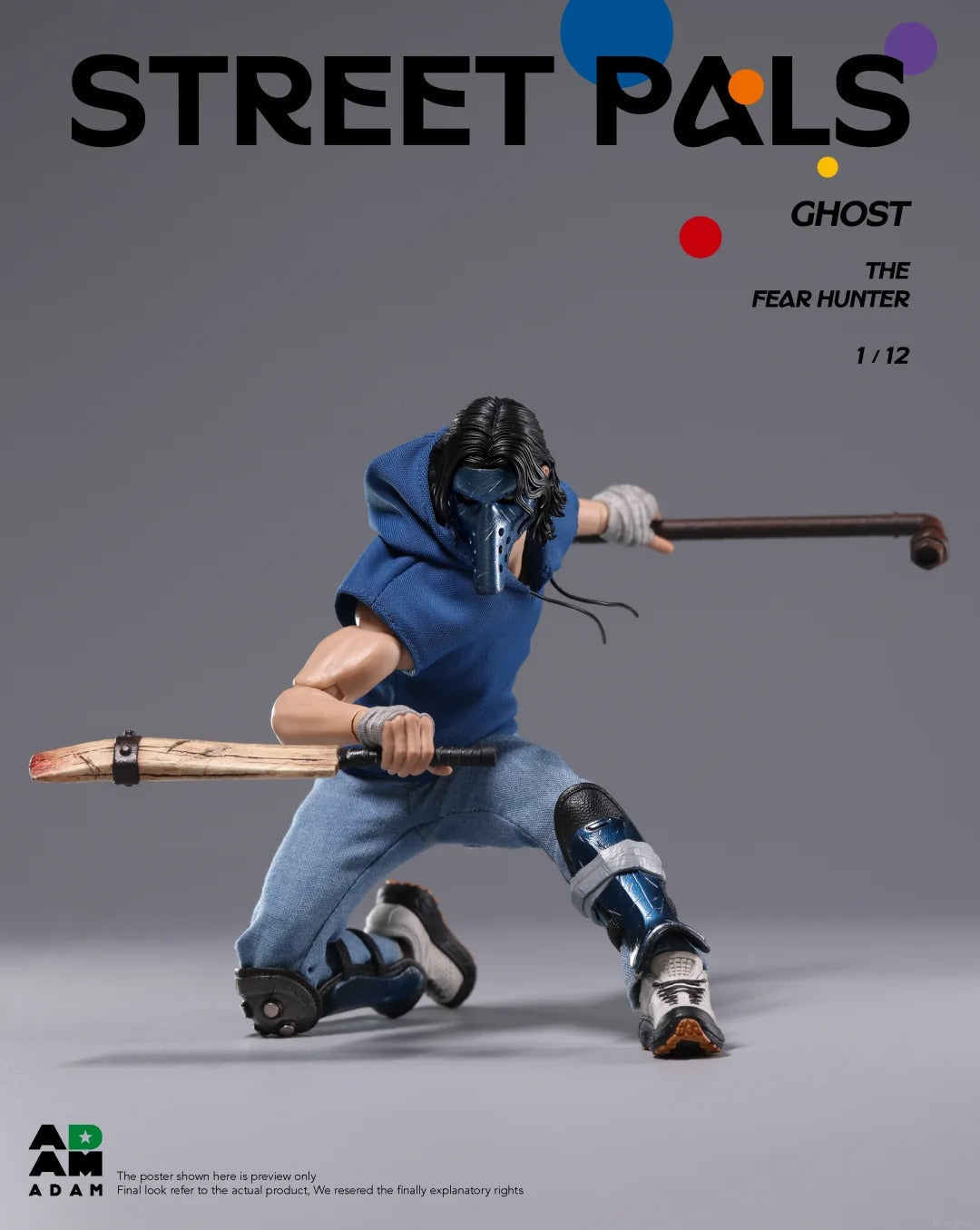 (Pre-Order) ADAM 1/12 Street Pals "Fear Hunter" Ghost Action figure