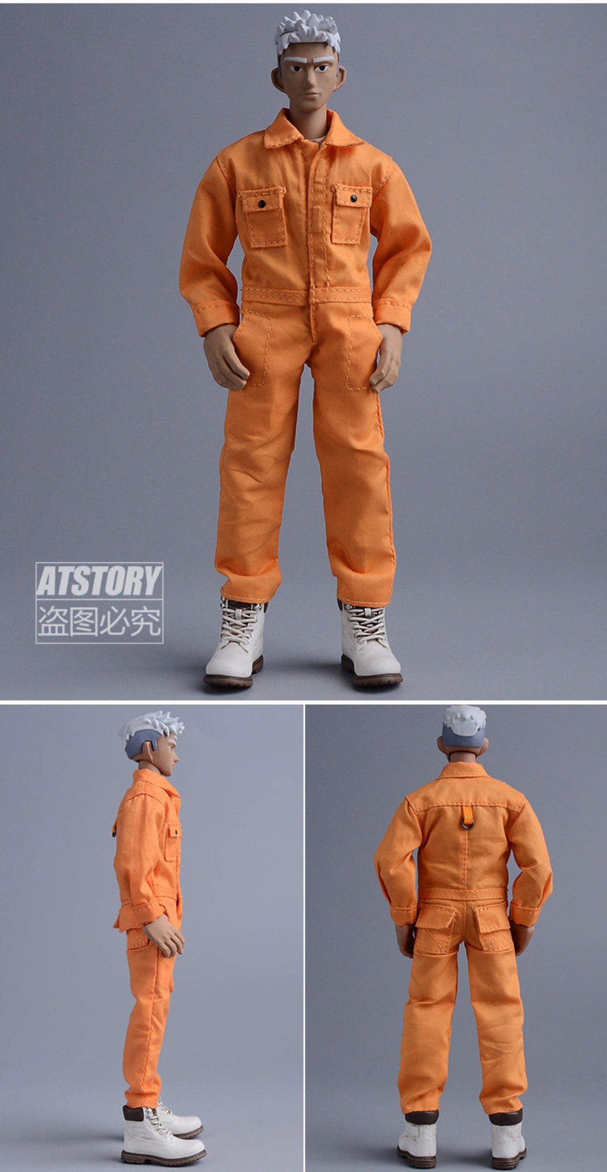 Custom 1/12 Clothing Accessories Coveralls for 1/12 scale action figures