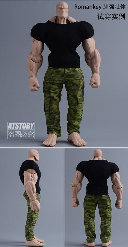 Custom 1/12 Clothing Accessories Slim Fit Top for 1/12 Scale Strong Body