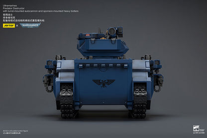 (Pre-Order) Warhammer 40k Ultramarines Predator Destructor with turret-mounted autocannon and sponson-mounted heavy bolters