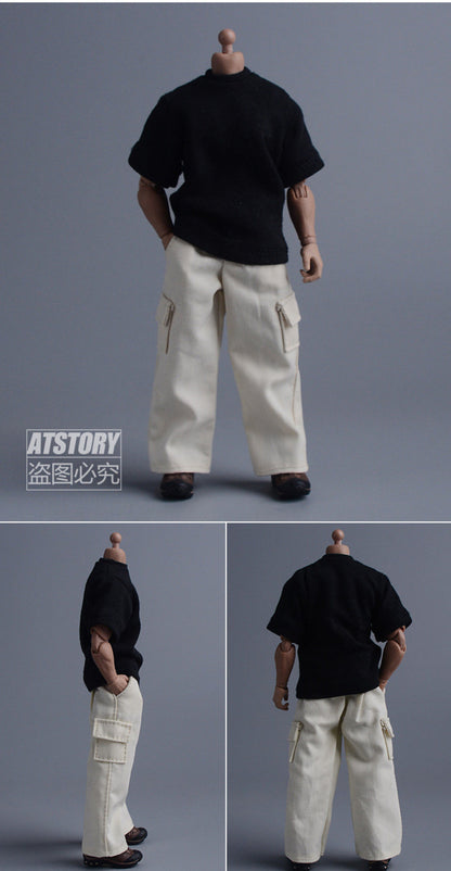 Custom 1/12 Clothing Accessories Pants for 1/12 scale action figures