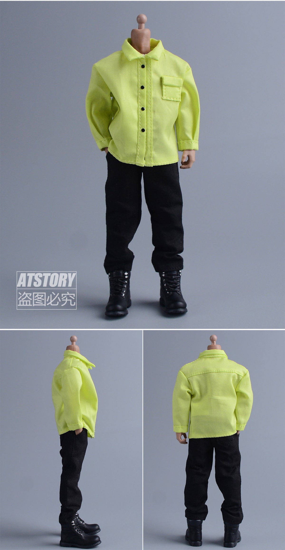 Custom 1/12 Clothing Accessories Shirt for 1/12 Scale Action Figure