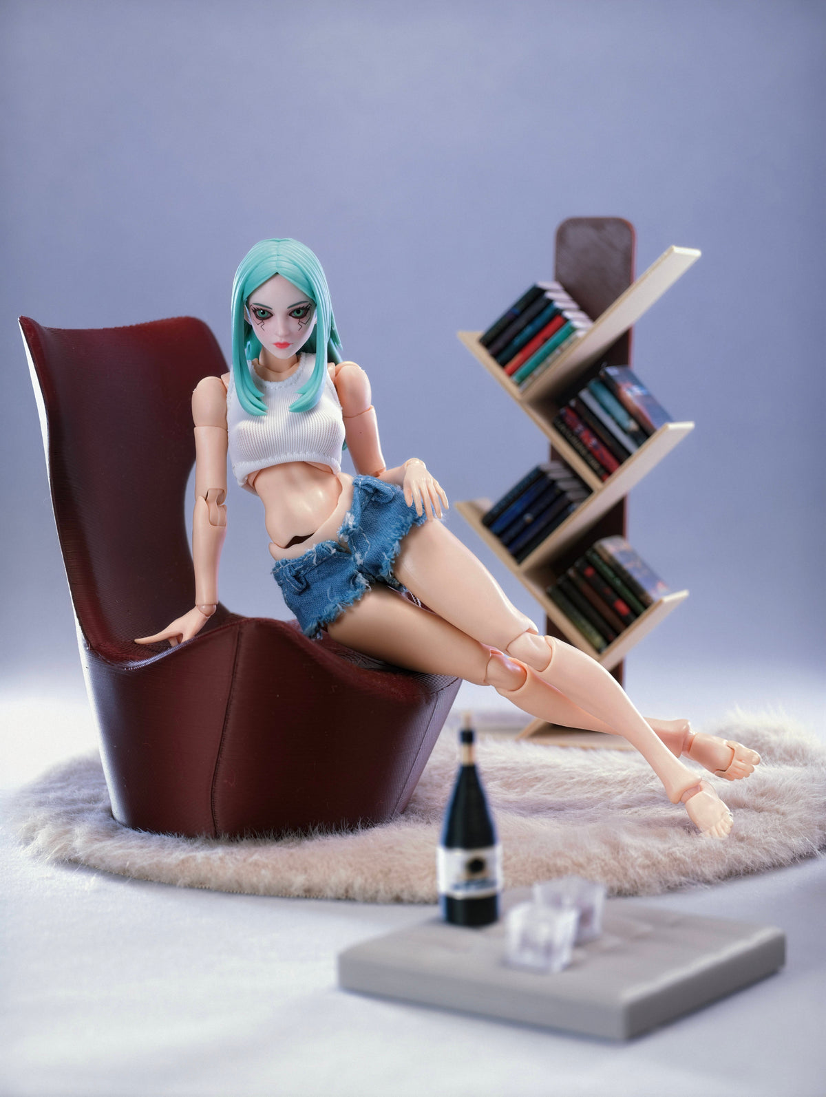 Custom 1/12 Clothing Jeans for Action Figures