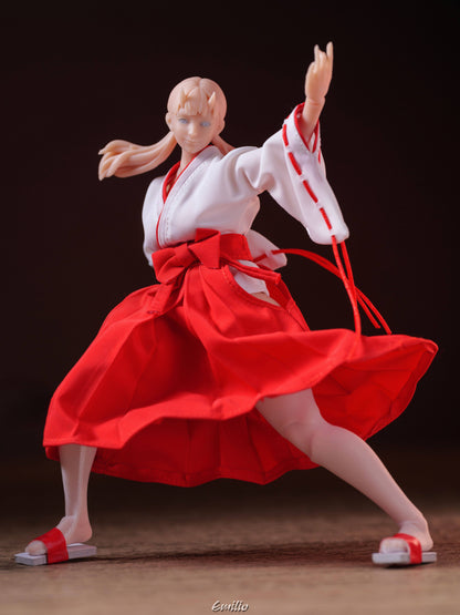 Custom 1/12 Clothing for Cowl Product Oni Girl Kimono