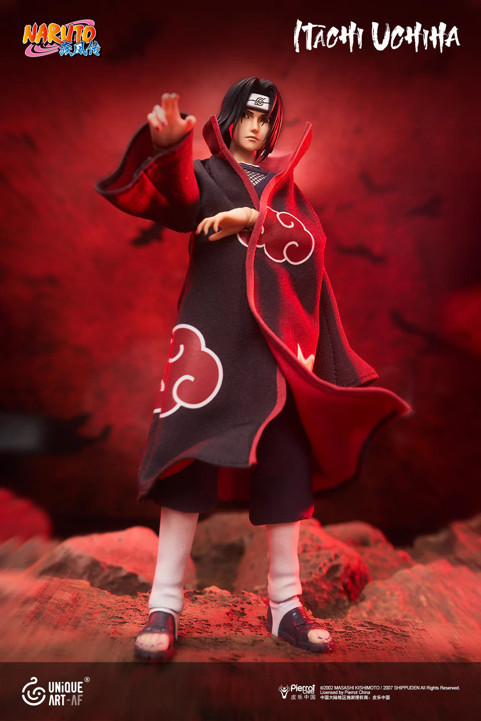 (Pre-Order) Unique Art 1/12 Official Licensed Naruto Itachi Uchiha action figure