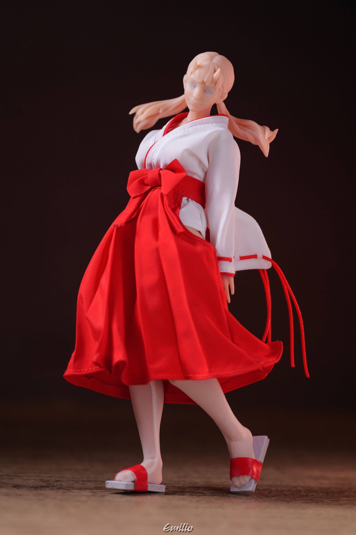 Custom 1/12 Clothing for Cowl Product Oni Girl Kimono