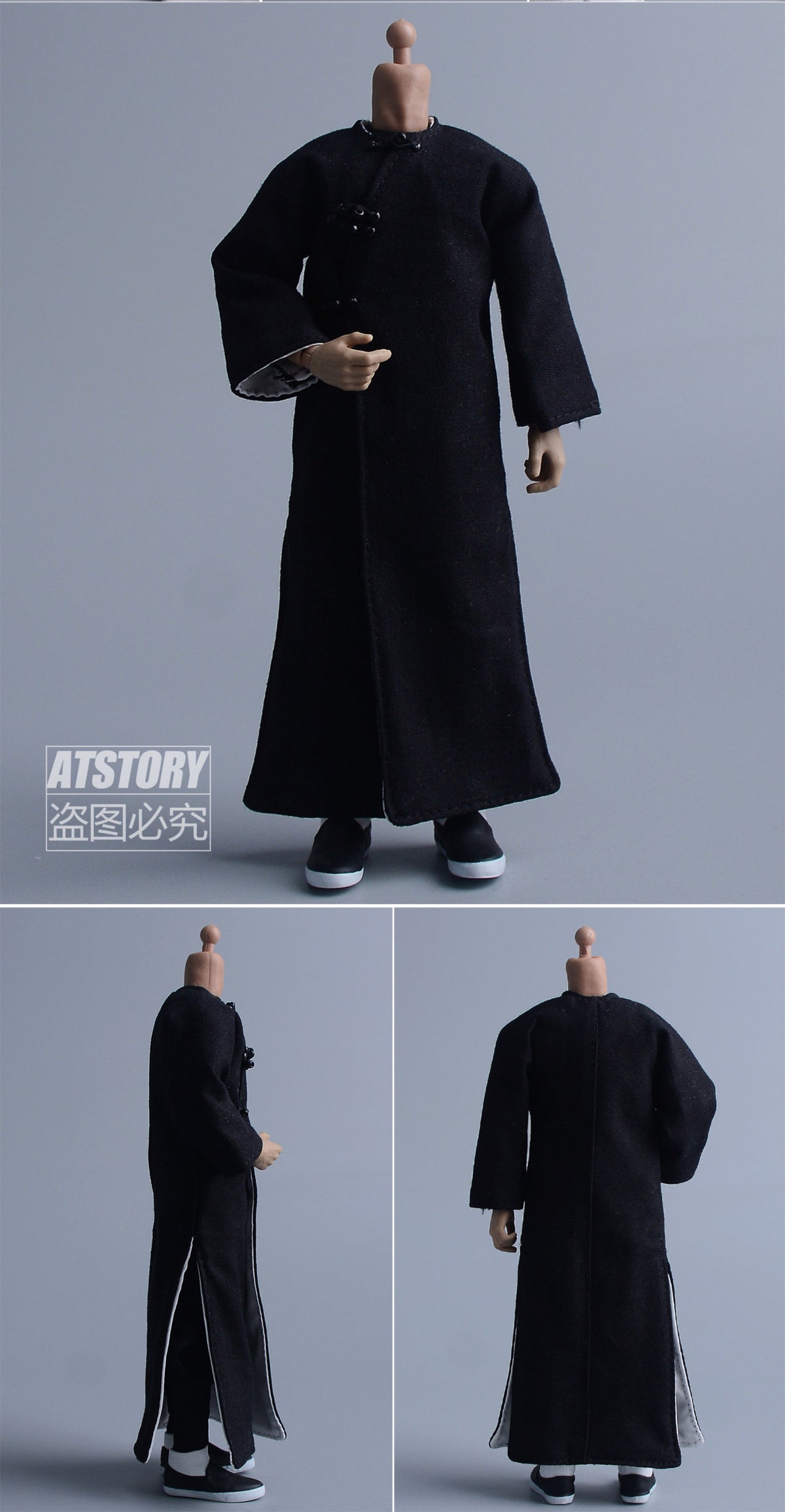 Custom 1/12 Clothing Accessories Kong Fu Clothes for 1/12 Scale Action Figure