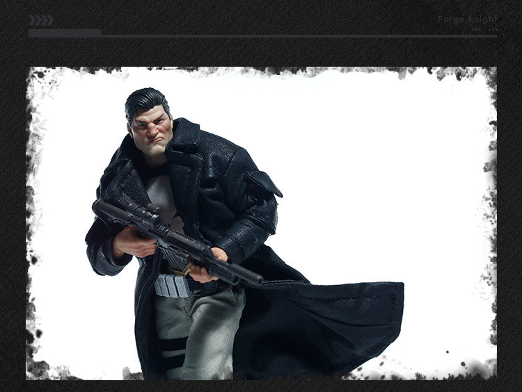 Custom 1/12 Clothing Accessories for Punisher Coat