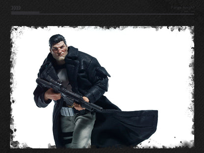 Custom 1/12 Clothing Accessories for Punisher Coat