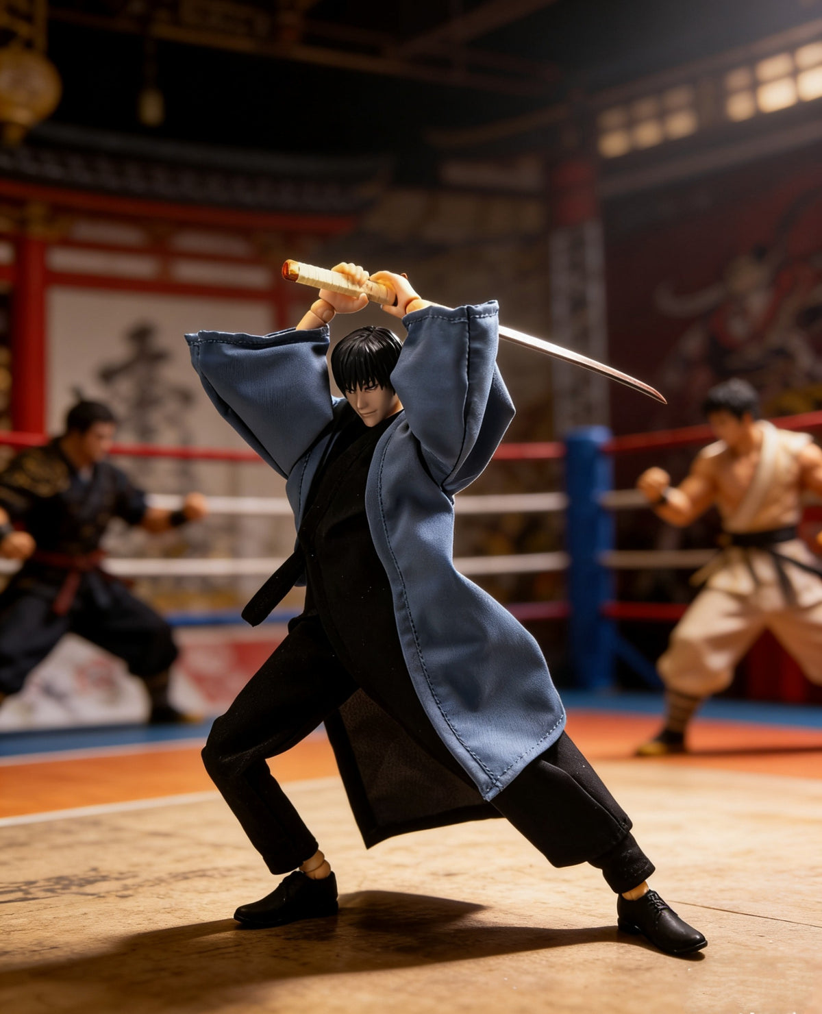Custom 1/12 Haori Clothing for Jujutsu Kaisen Toji Fushiguro (Romankey / VToys Body)