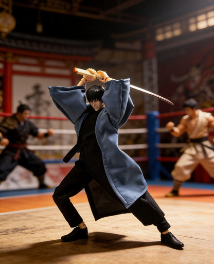 Custom 1/12 Haori Clothing for Jujutsu Kaisen Toji Fushiguro (Romankey / VToys Body)
