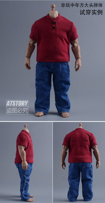 Custom 1/12 Clothing Accessories Polo for 1/12 Scale Strong Body
