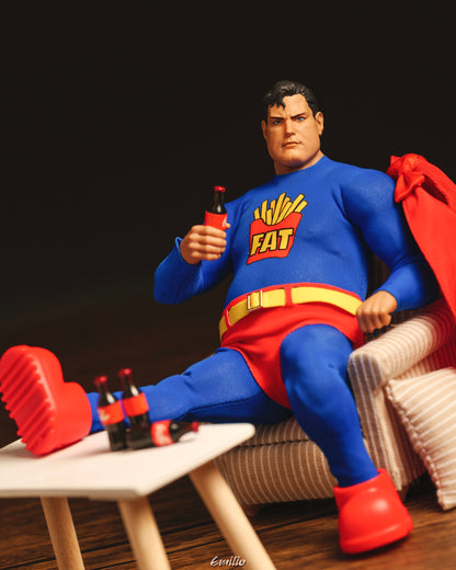 Custom 1/12 Clothing for superman (Notaman Fat Body)