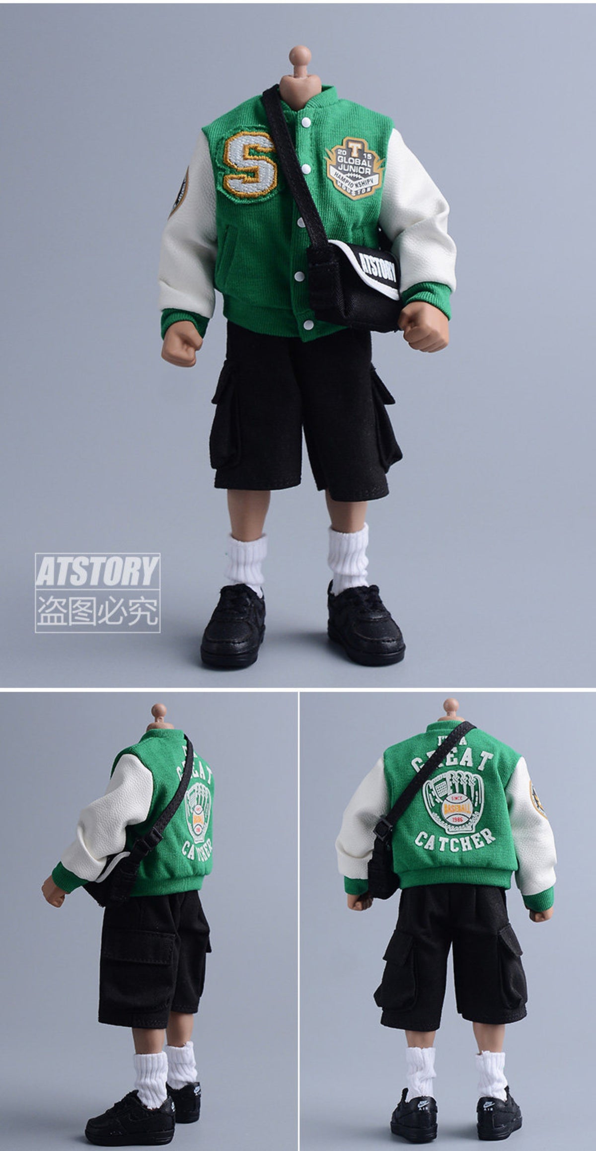 Custom 1/12 Clothing Accessories Bag for 1/12 Scale Action Figure