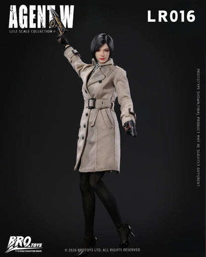 (Pre-Order) Brotoys 1/12 Agent W LR016 action figure with bonus and office DLC diorama