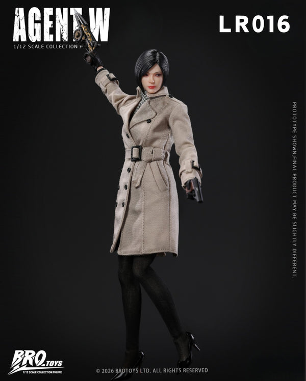 (Pre-Order) Brotoys 1/12 Agent W LR016 action figure with bonus and office DLC diorama