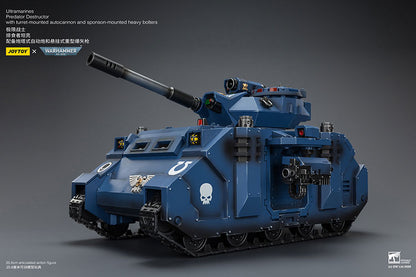 (Pre-Order) Warhammer 40k Ultramarines Predator Destructor with turret-mounted autocannon and sponson-mounted heavy bolters