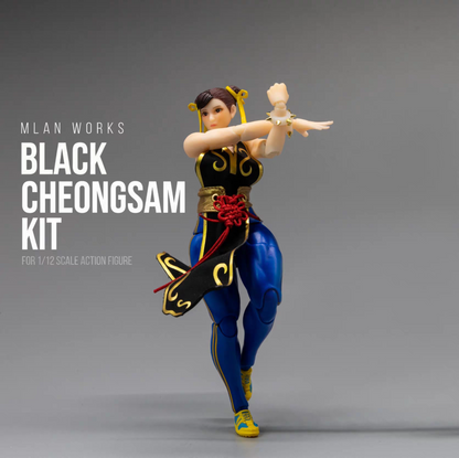 Custom 1/12 Clothing for Whale Studio Fighting Girl Chun Li
