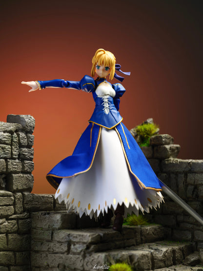 Custom 1/12 Clothing Skirt for Figma Saber