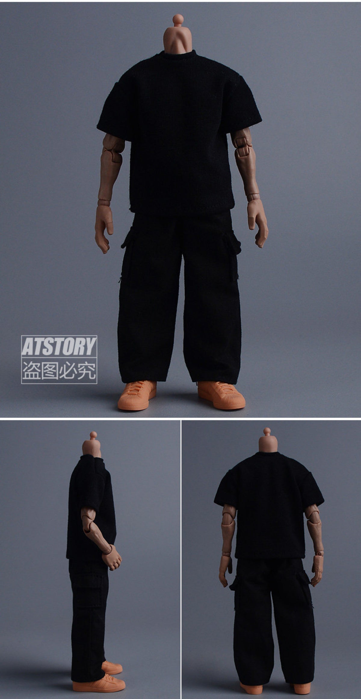 Custom 1/12 Clothing Accessories Pants for 1/12 scale action figures