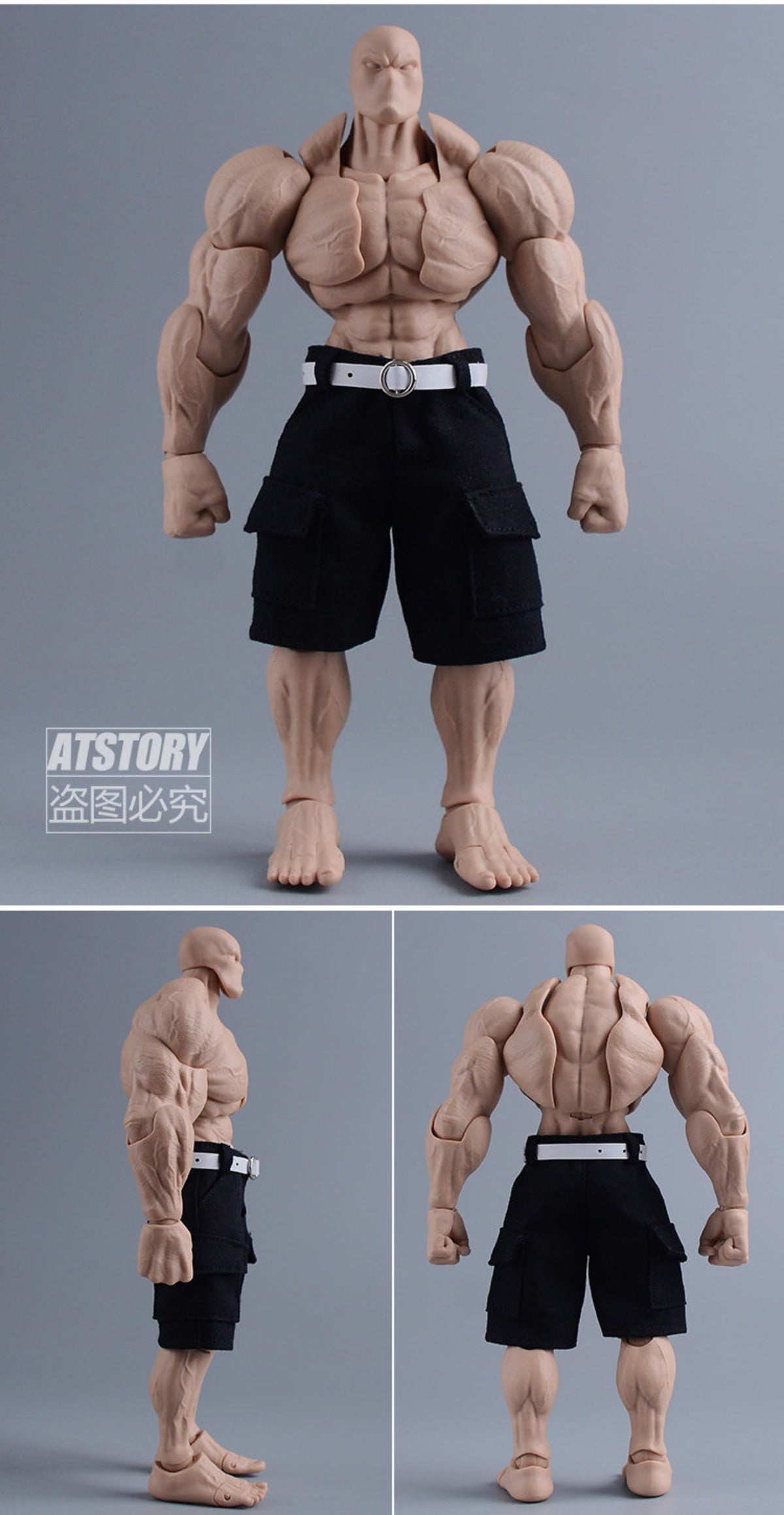 Custom 1/12 Clothing Accessories Belt for 1/12 Scale Strong Body
