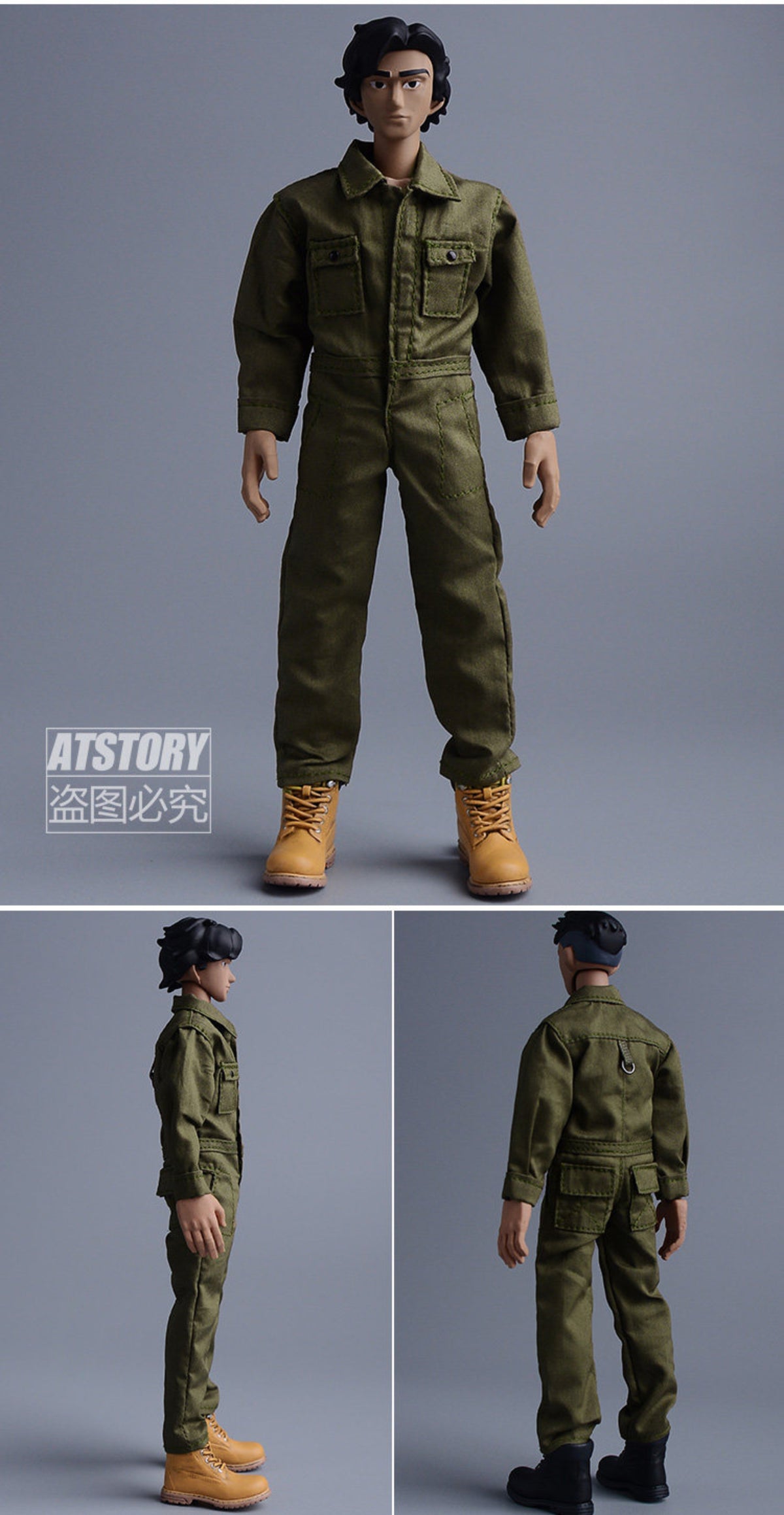 Custom 1/12 Clothing Accessories Coveralls for 1/12 scale action figures