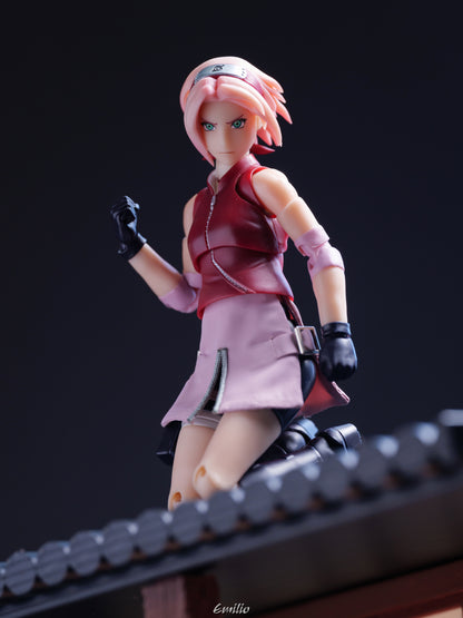 Custom 1/12 Clothing for SHF Naruto Shippuden Sakura Haruno