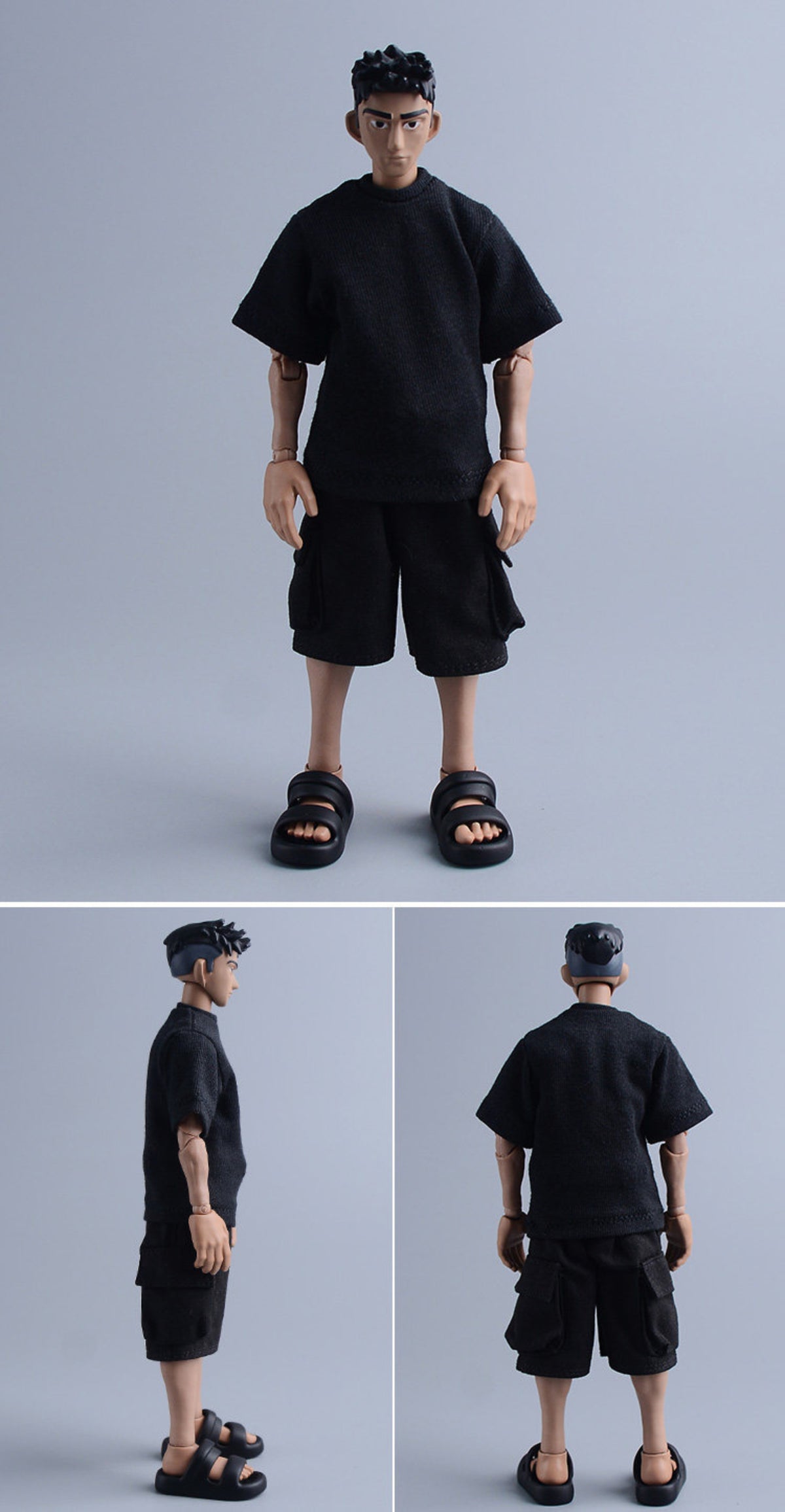 Custom 1/12 Clothing Accessories Slippers for 1/12 Scale Action Figure