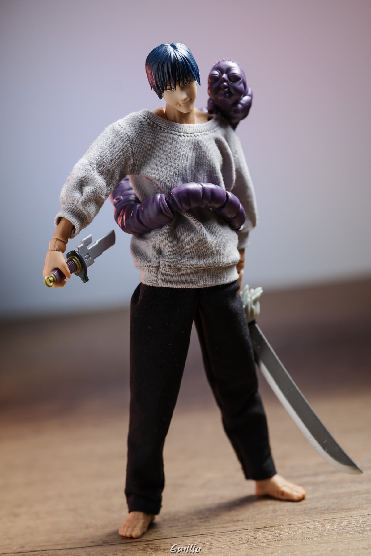 Custom 1/12 Clothing for Jujutsu Kaisen Toji Fushiguro (Romankey / VToys Body)