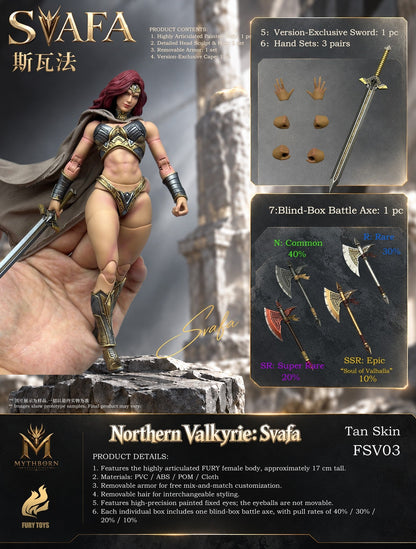 (Pre-Order) Mythoborn x Fury 1/12 Northern Valkyrie Svafa action figure with set bonus