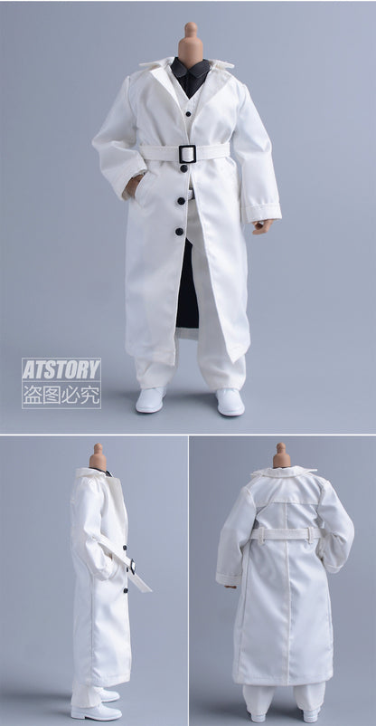 Custom 1/12 Clothing Accessories Trench Coat for 1/12 Scale Action Figure