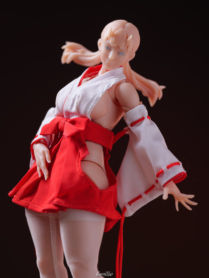 Custom 1/12 Clothing for Cowl Product Oni Girl Kimono
